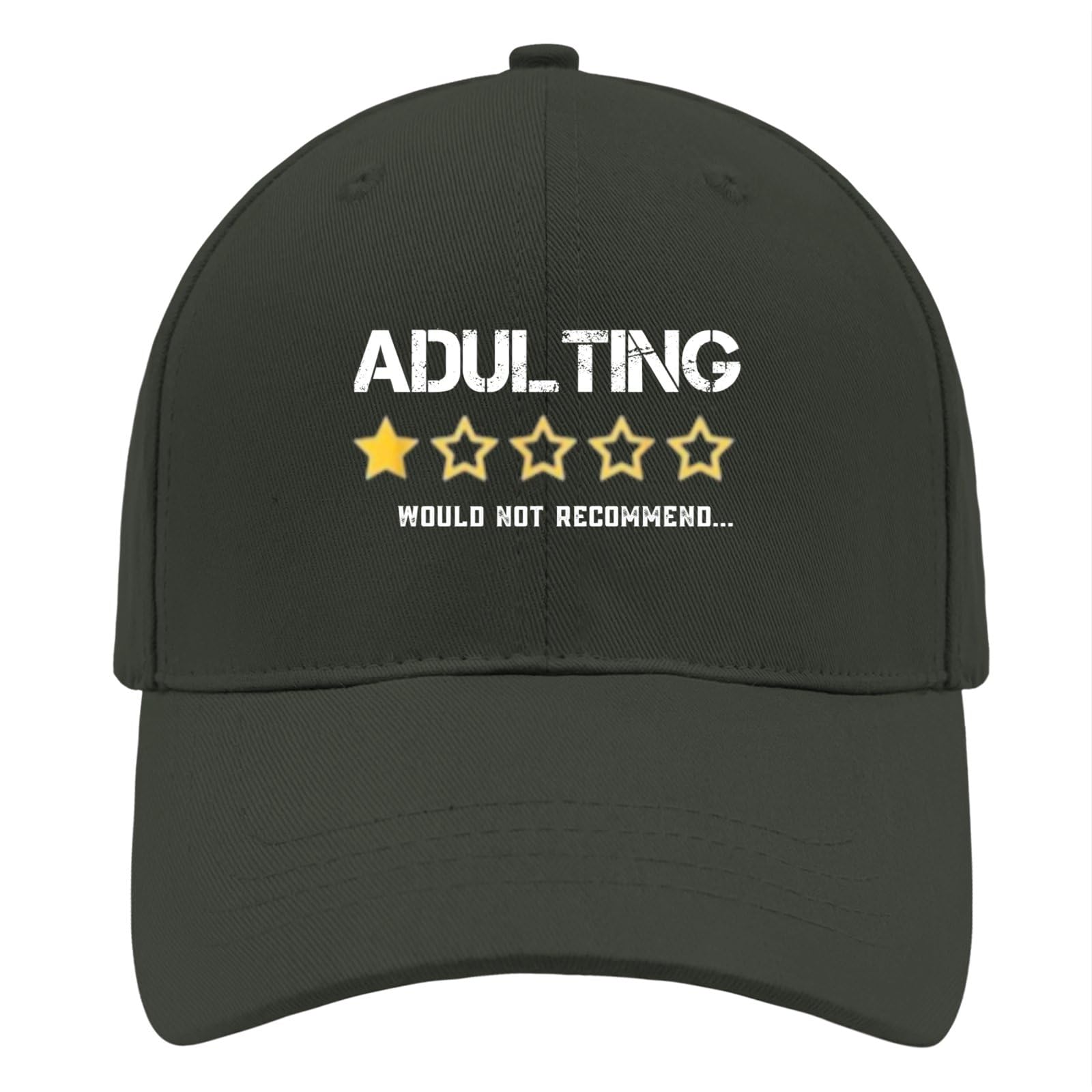 Adulting Would Not Recommend Sun Hat Cycling Caps for Girlfriends Blackish Green