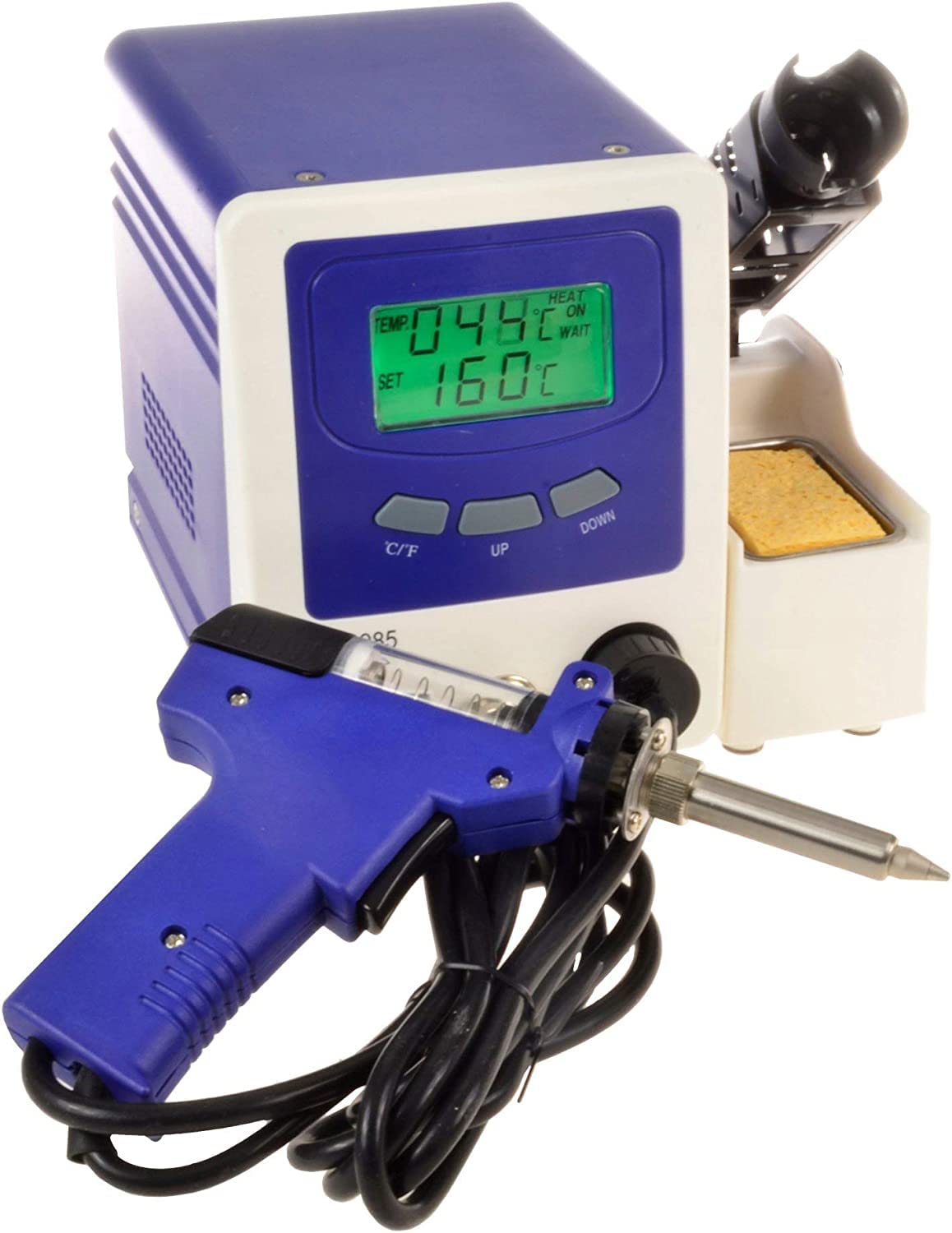 Stazione Dissaldante ANFEL ZD-985 Dissaldatore Aspiratore con Pistola Succhia Aspira Stagno Dissalda 140W versione ESD con protezione da scariche Elettrostatiche