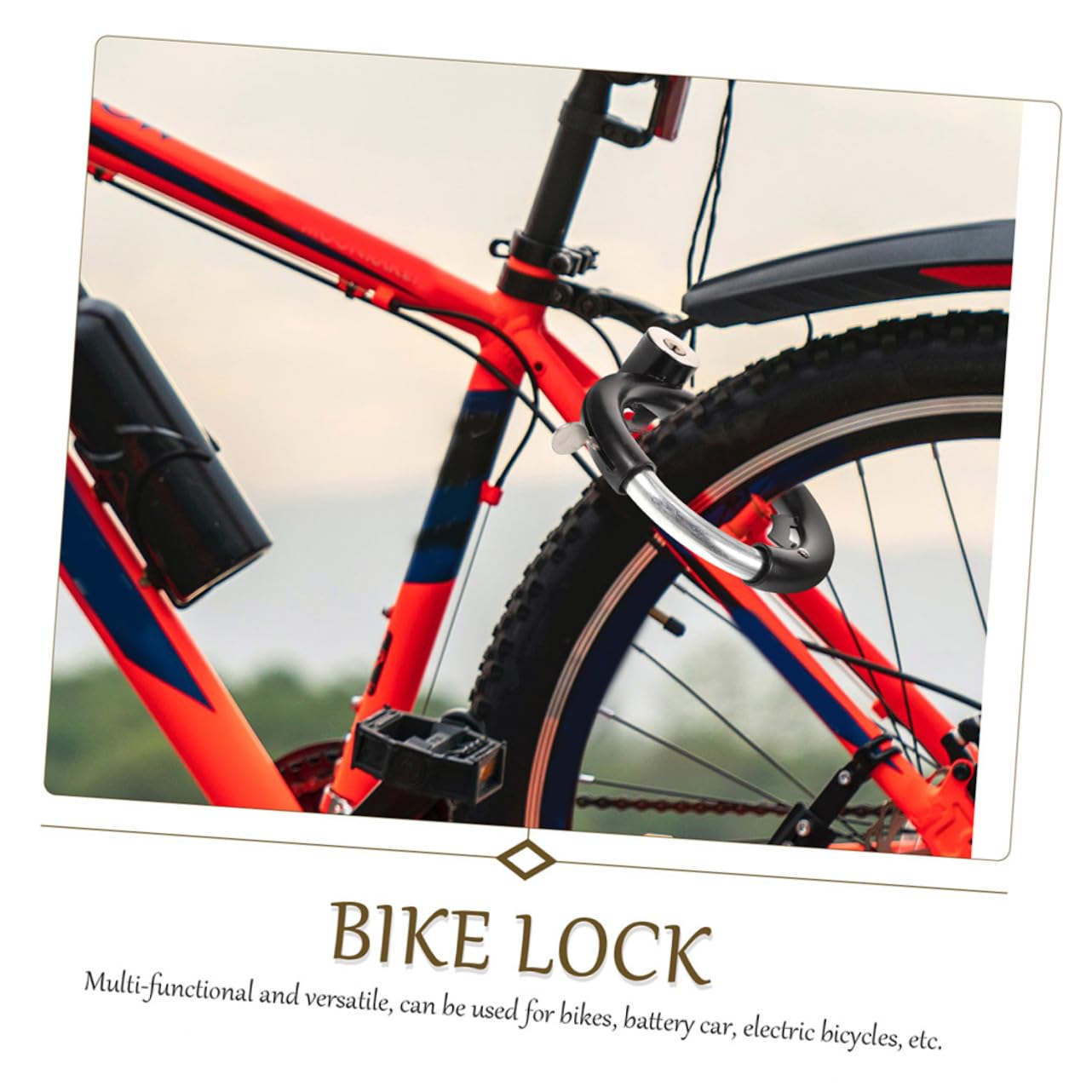 HEMOTON 3 Ensembles Antivol Pour Vélo Robuste Antivol Multifonction Résistant à Usure Pour Vtt Et Sécurité