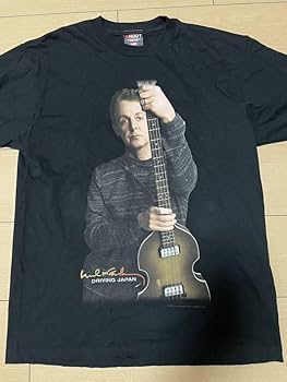 希少 美品 ポールマッカートニー ツアークルーTシャツ 2002 希少 美品 ポールマッカートニー ツアークルーTシャツ 2002