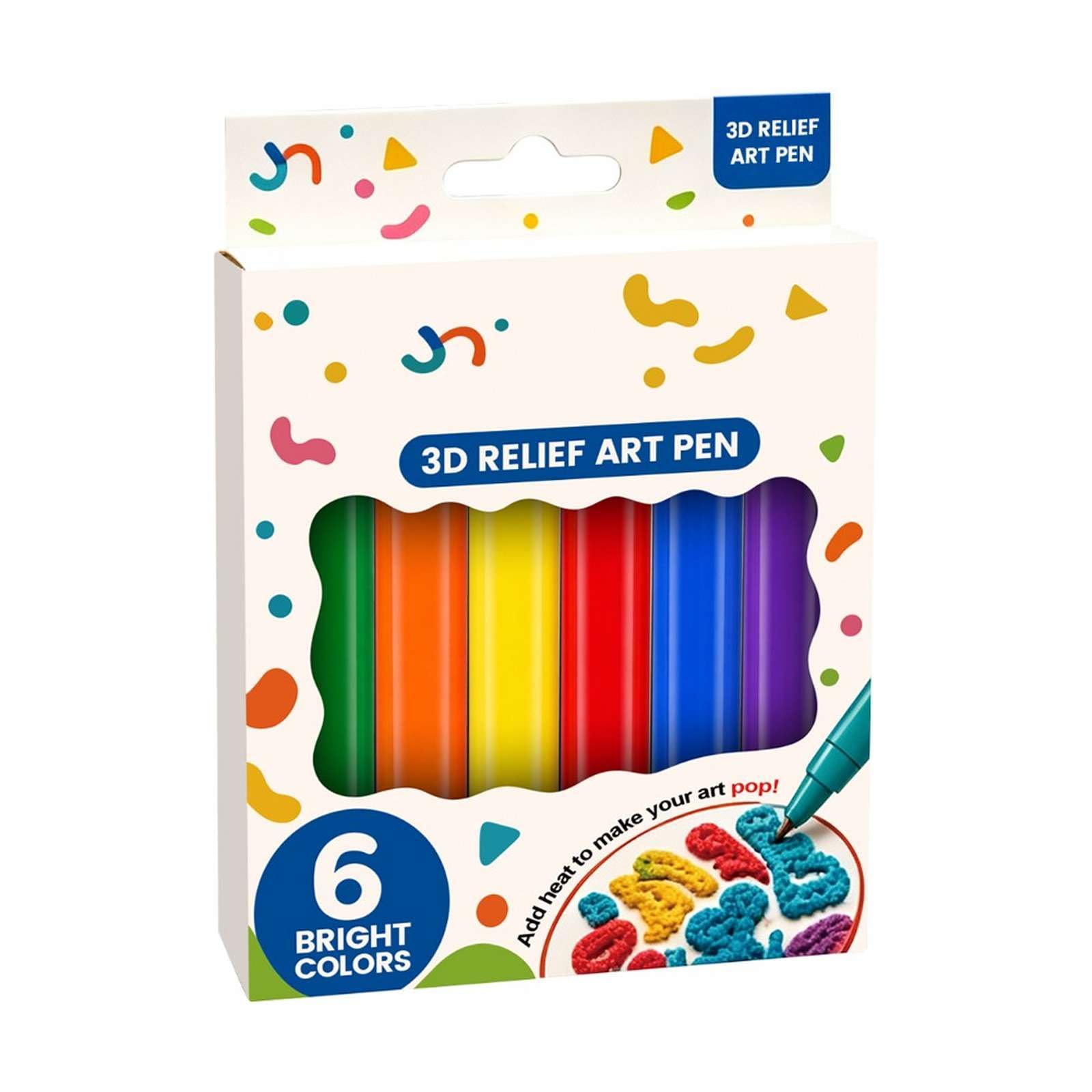2026 New Popcorn Pens Puffy 3D Relief Art Pen, DIY Bubble Popcorn Drawing
