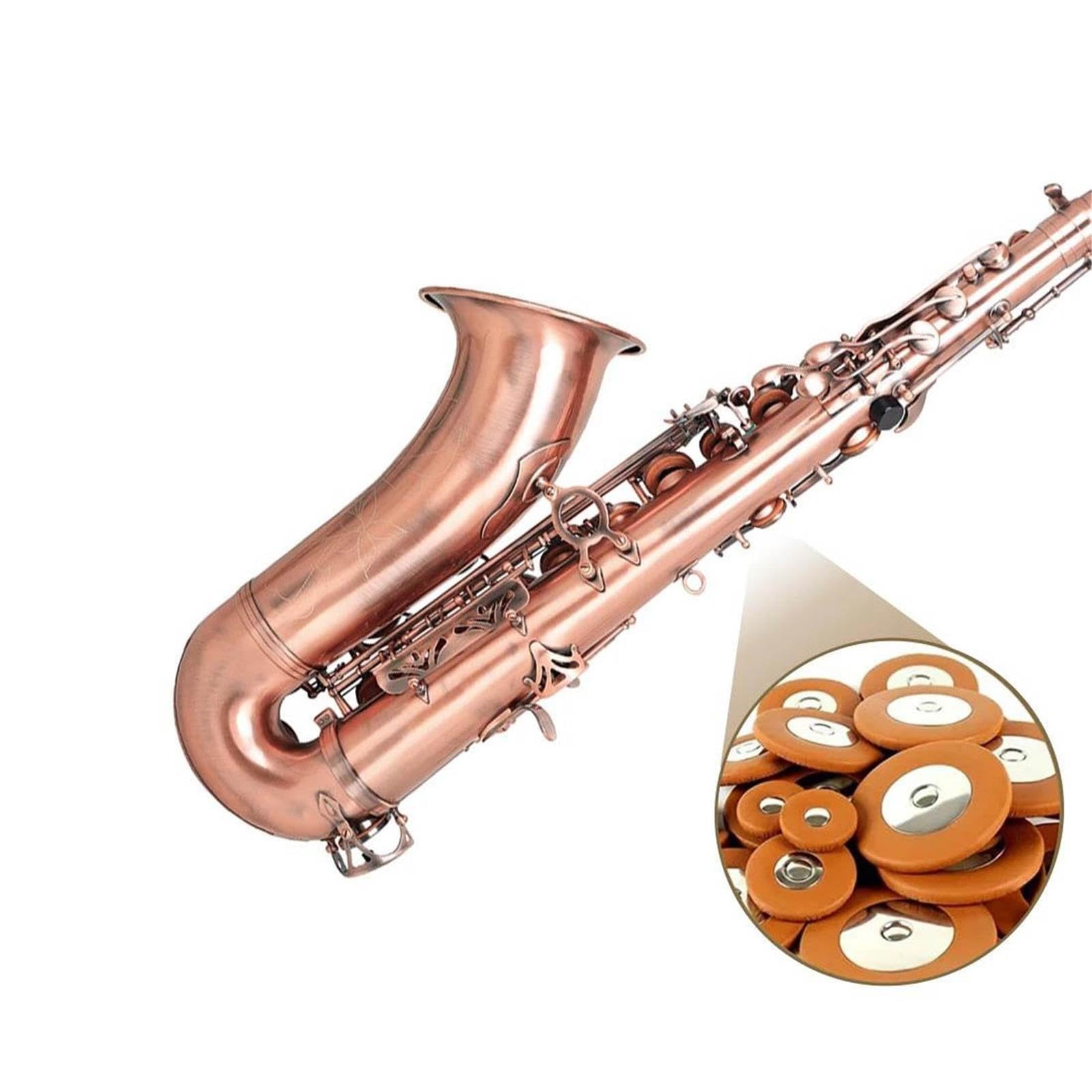 Saksofon Tenorowy B Flat Czerwony Antyczny