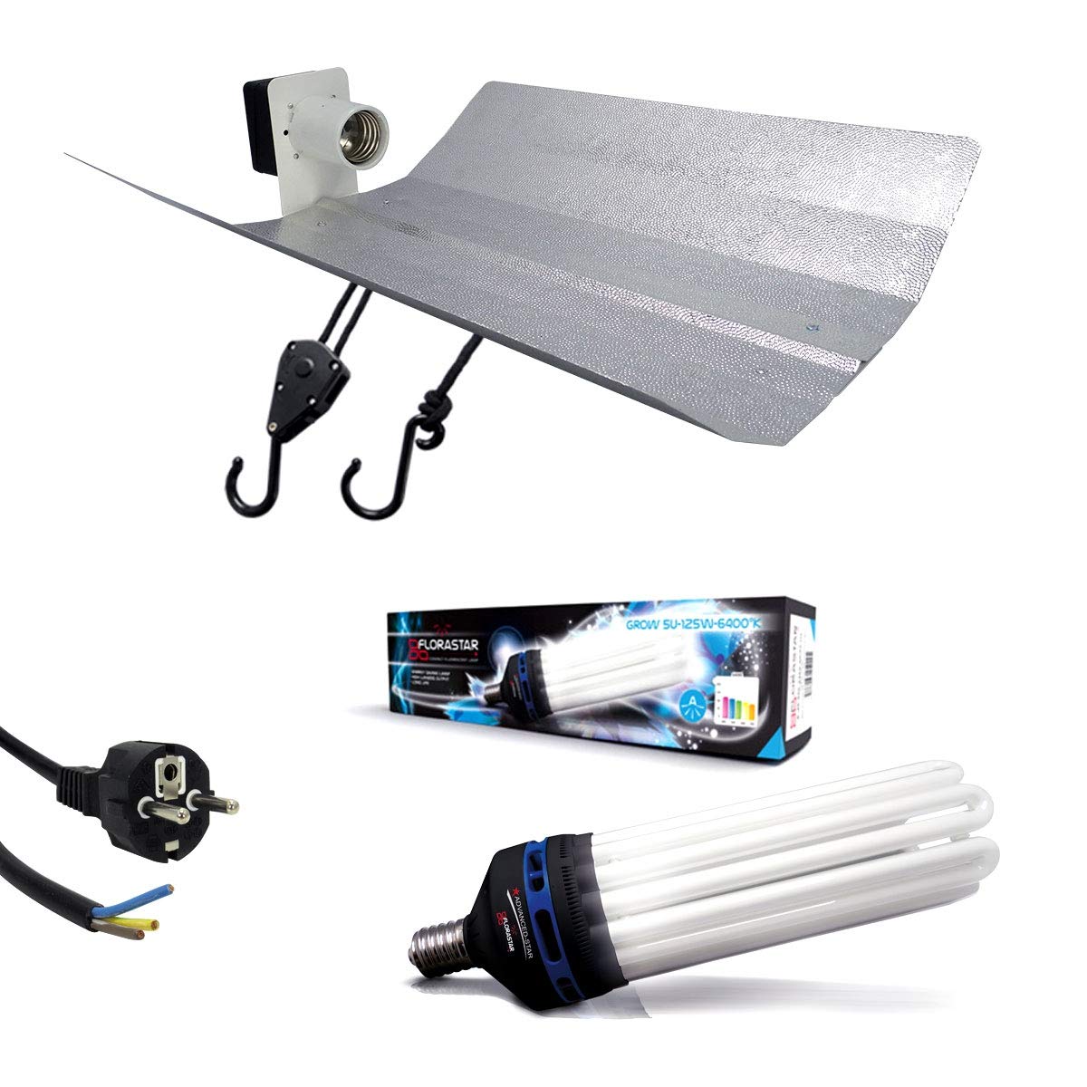 Kit lampe CFL 125W Croissance - FLORASTAR