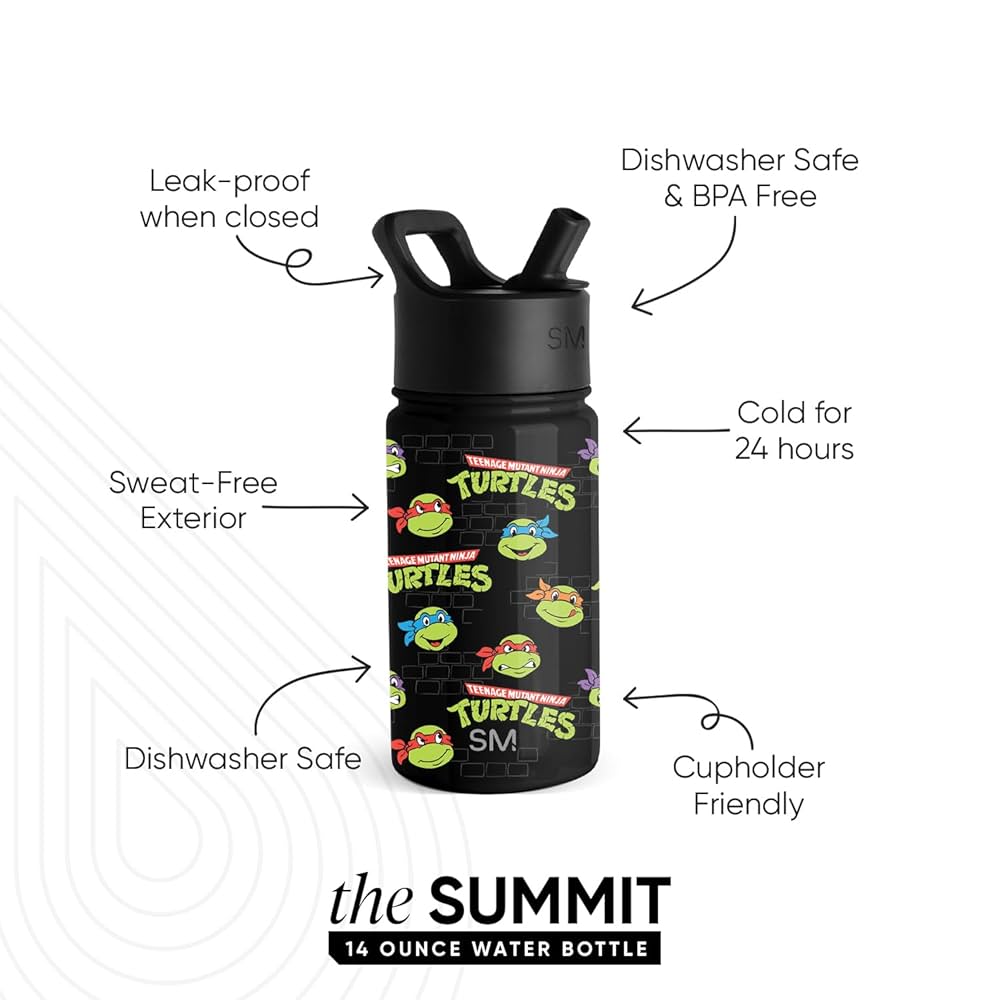 Thermos 355ml 水筒 ミュータント・ニンジャ・タートルズ Amazon.com: THERMOS FUNTAINER Water Bottle with Straw - 12