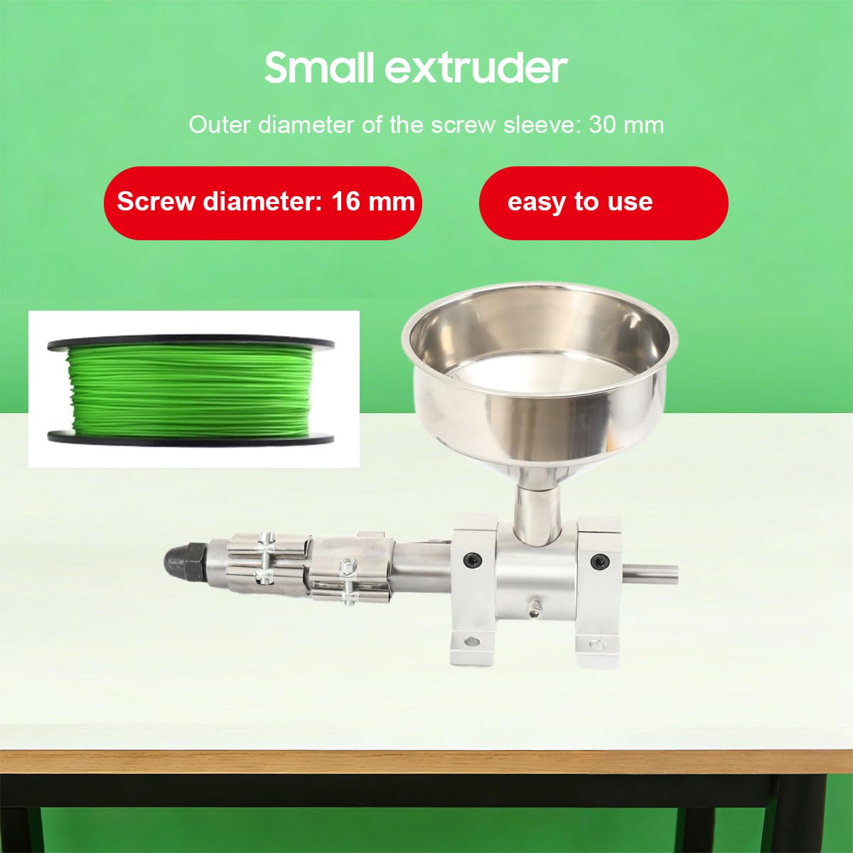 Einzelschneckenextruderteile 3D Filament-Extruder Einzelschnecken-Extruderteile 200W Keramik-Heizspule Teile Für Einschneckenextruder Filamentextrude - 2,5 mm Bohrungsdüse