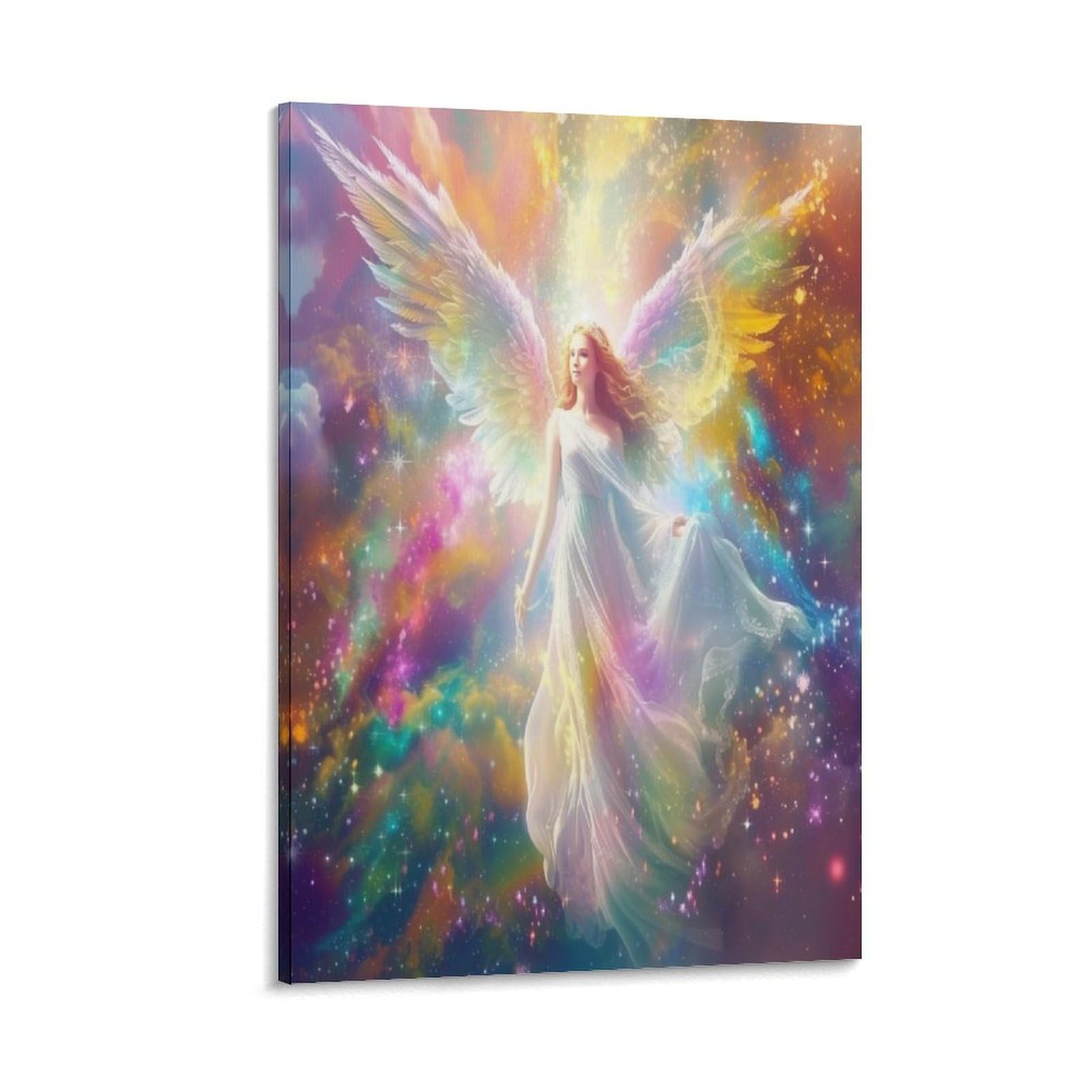 Unrxjzlvm Frame-Style-4 Angel Art - The Canvas Prints Of Reproduction Artwork Pictures On Canvas Wall Art For Home Office Decorations 20X30inch(50X75cm)
