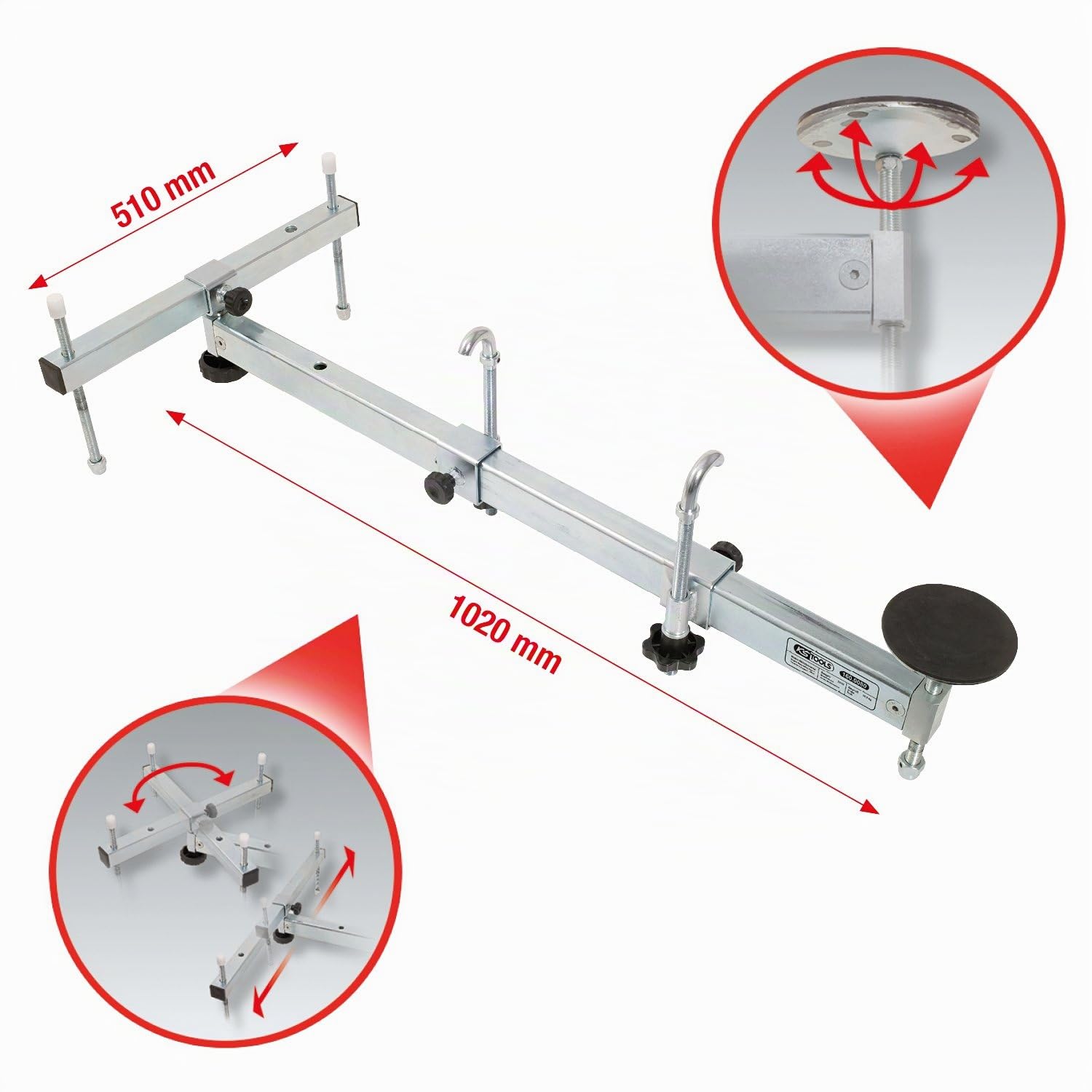KS Tools 160.0090 Universal Motor-Stütztraverse