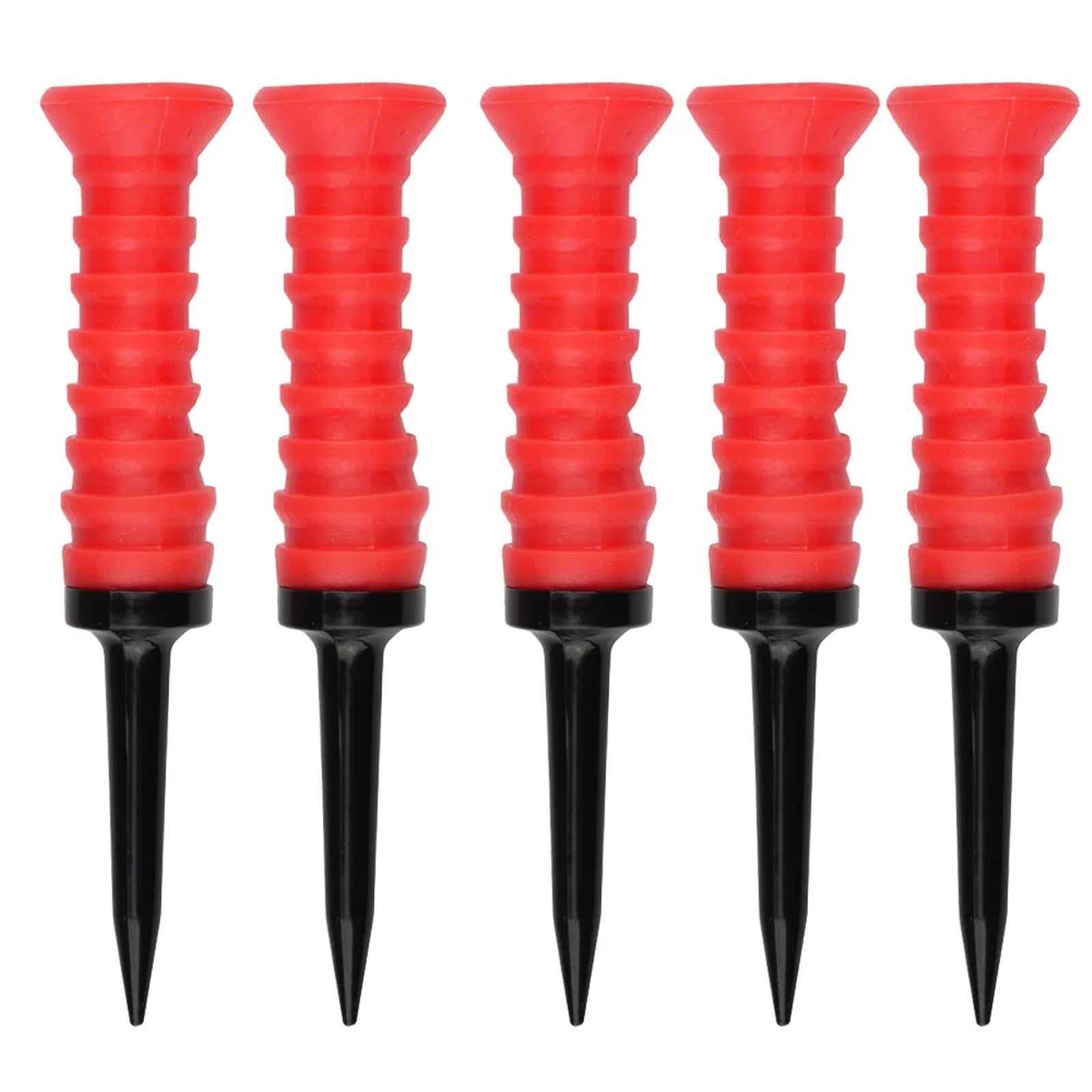 Golf Tee 5Pcs Golf Gummi Tee 83,0mm Golf Ball Halter Golf Elastischen Ball Tee for Golf Üben FüR Einen Idealen Abschlag