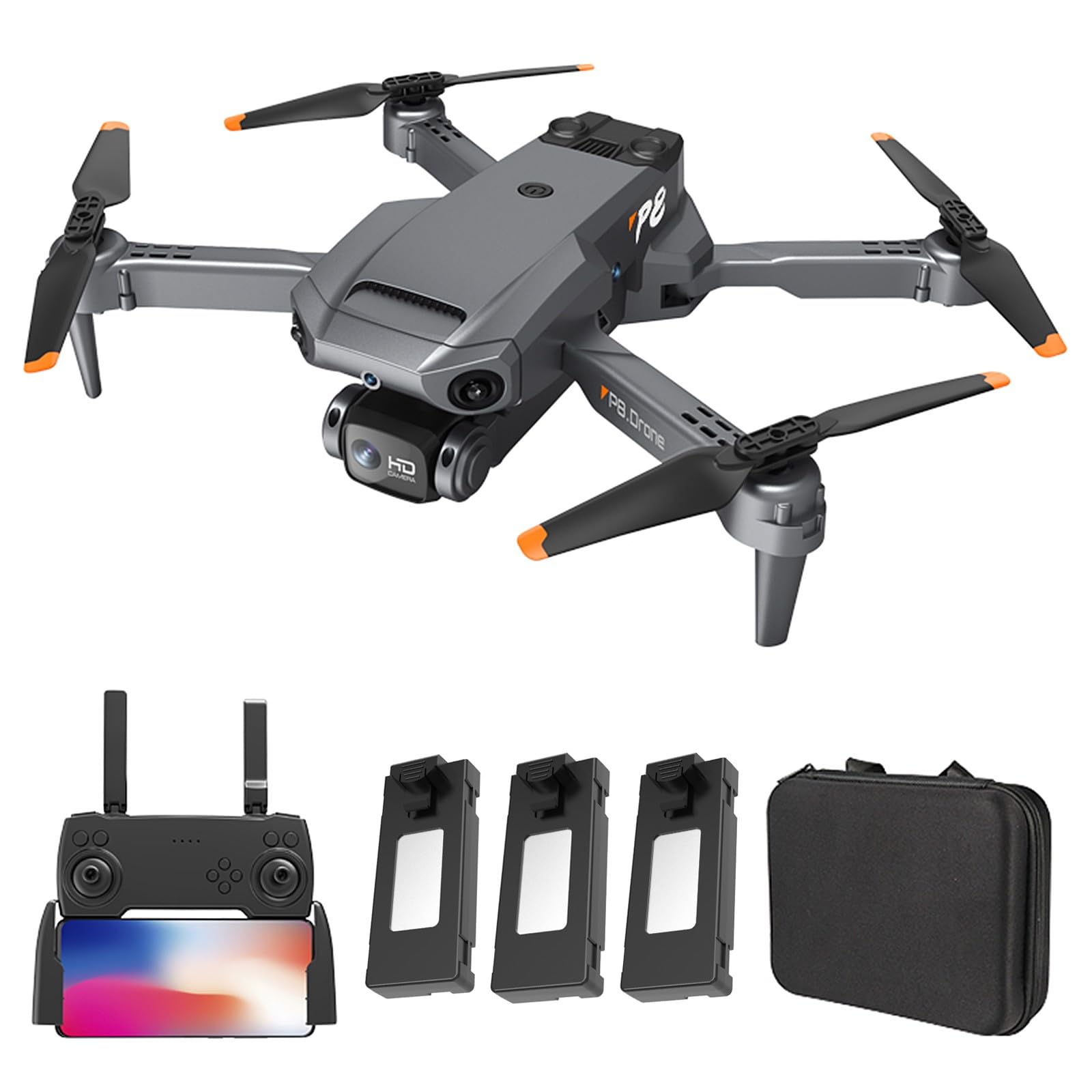 Amazon.co.jp: P8 ドローン カメラ付き 4K HDカメラ付き ESC 90°調整
