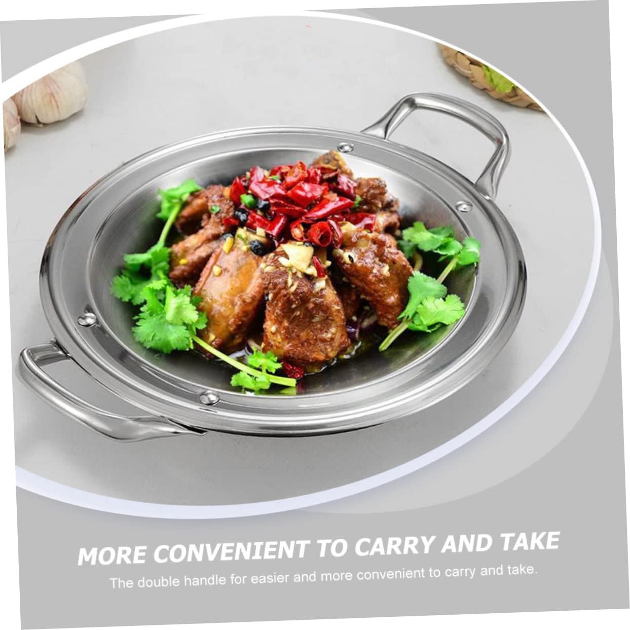 Stainless Steel Kitchen Cooking Pot with Double Handles for Hot Pot