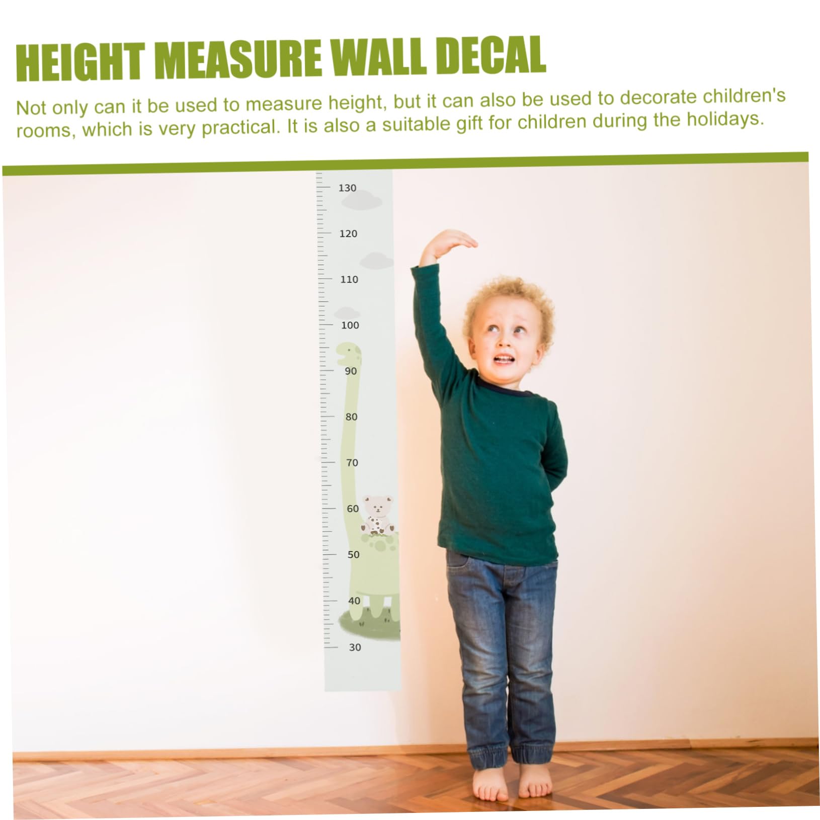 SUPVOX Children's Room Decor Boys and Girls Height Chart Wall Sticker Growth Chart for Boys Girls Fun Wall Art