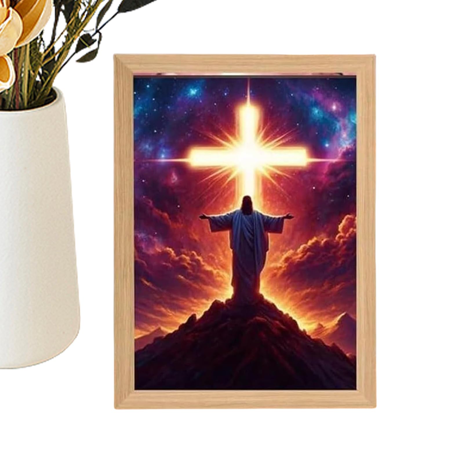 Jesus Lamp Decorative Christian Inspiring Painting