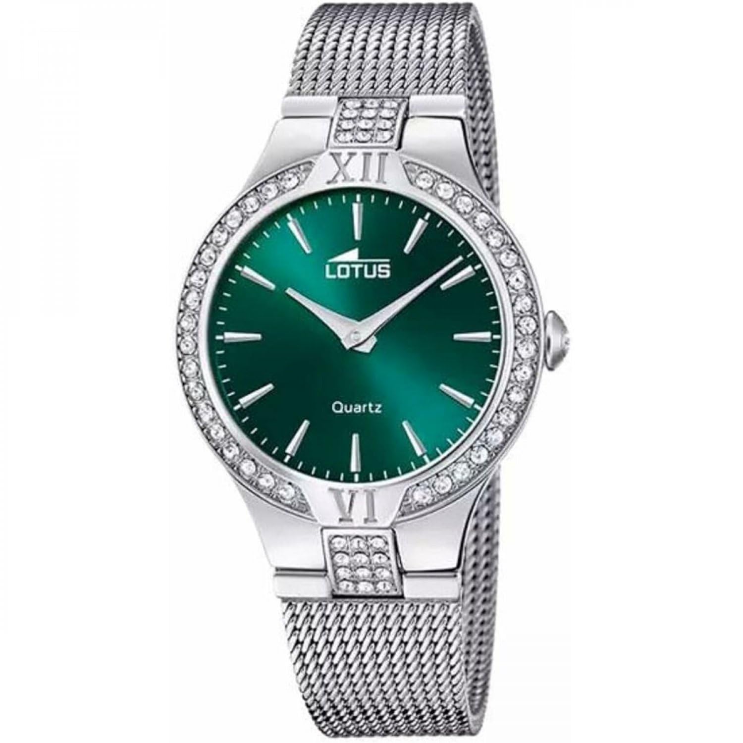 LOTUS Orologio Donna Analogico in Acciaio Inossidabile 316l Argentato | Movimento al Quarzo, Vetro Minerale ad Alta Resistenza, Impermeabile 5 ATM, Special Prices 18894/4