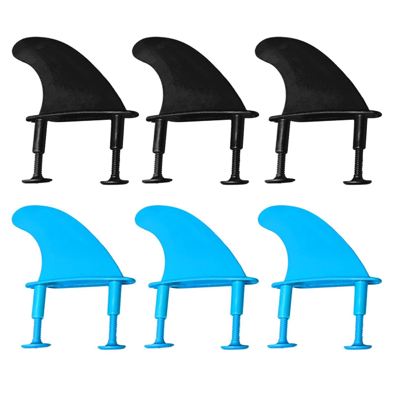 3-teiliges TPU Surf Finnen und Schrauben Set, weiche Surfbrett Finnen, Surfbrett Triebwerke, langlebige Paddle Board Triebwerke, Schrauben