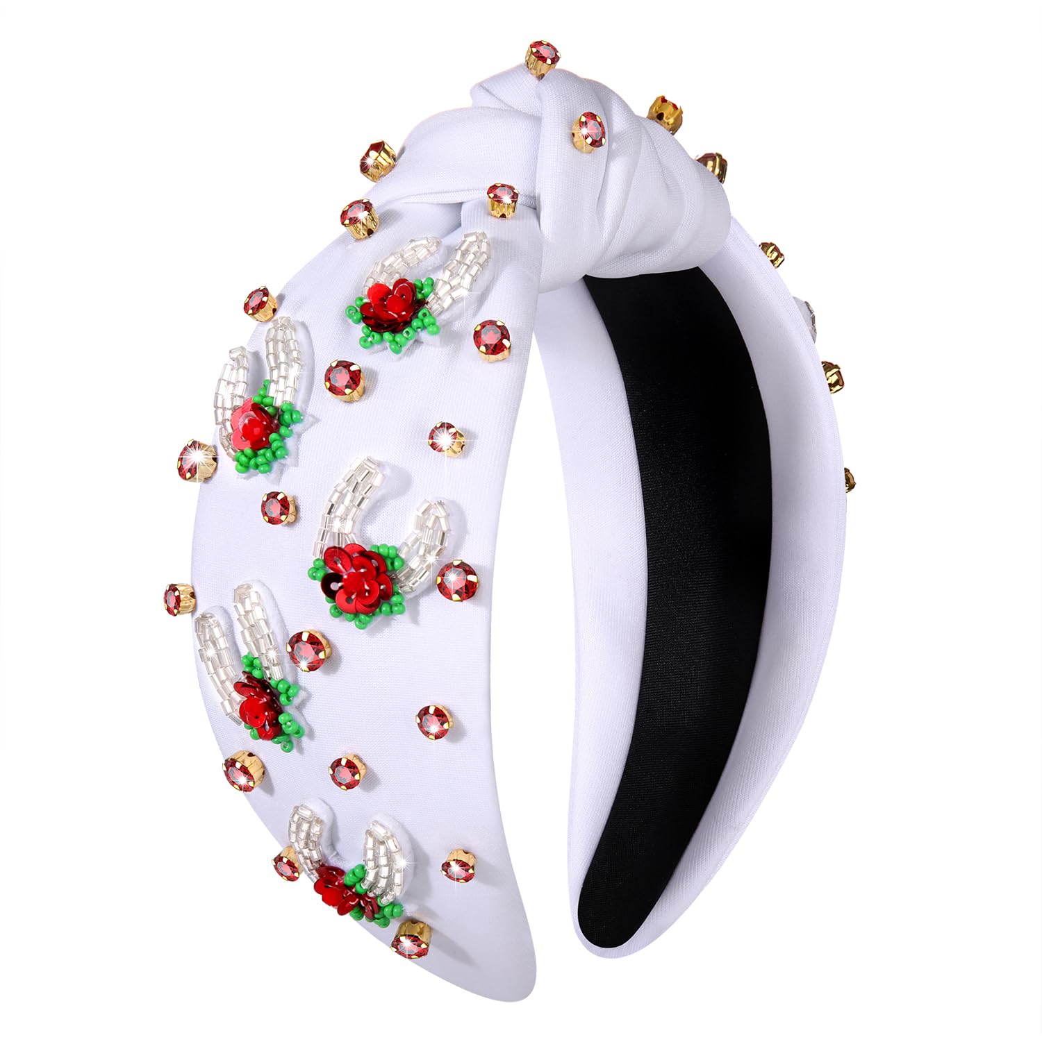 Lele Sadoughi Women\'s Horseshoe Embellished Knotted Headband Lele Sadoughi Disco Crystal Knotted Headband | Neiman Marcus main image 2