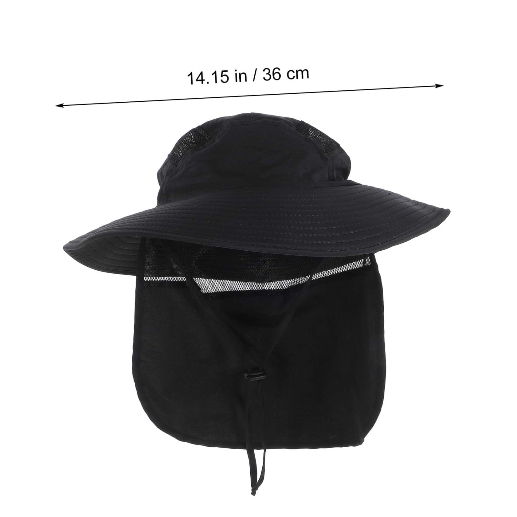 BESPORTBLE 3 Pezzi Cappello da Sole All'aperto Cappello Traspirante Berretto Parasole Berretto da Pesca Cappello da Sole Estivo Cappello Progettato in Rete Berretti da Pesca Stoffa Black