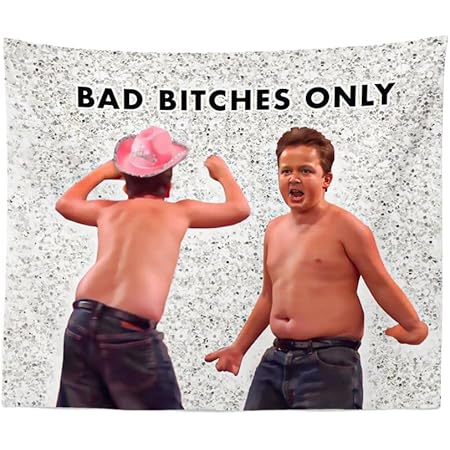 Amazon : Funny Meme Gibby "Bad Bitches Only" Flag for Dorm - 5x3 ft