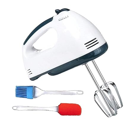 Shopogenix Electric Egg Beater Hand Mixer Stainless Steel Hooks Set 7-Speed,260w (260 Watt egg beater)