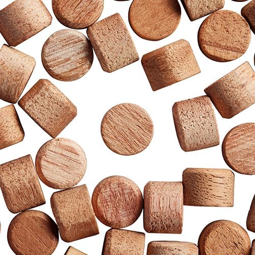 WidgetCo 1/2" Mahogany Plugs, Indoor & Outdoor Use (Qty 250)