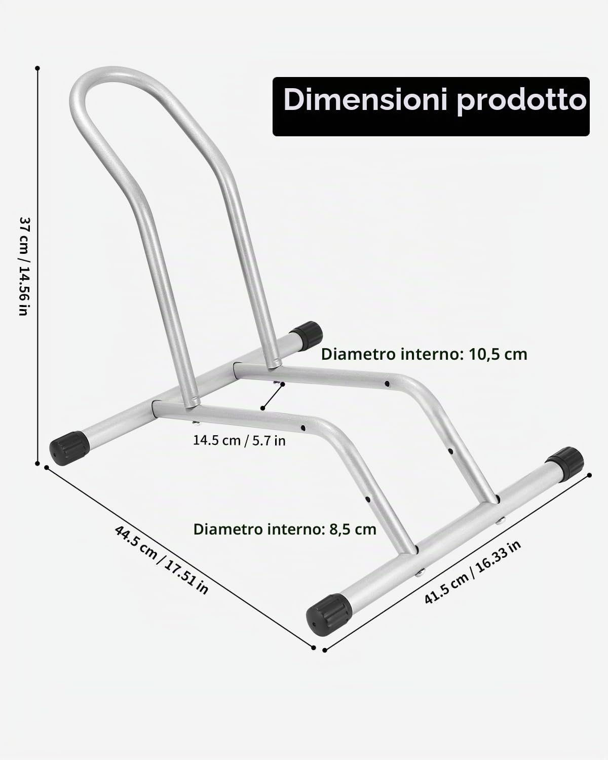 Huifoo Cavalletto Supporto Parcheggio Bici, Cavalletto per Bicicletta da 16 a 29 Pollici, Supporto Professionale per Bicicletta, per Mountain Bike Bici da Strada MTB