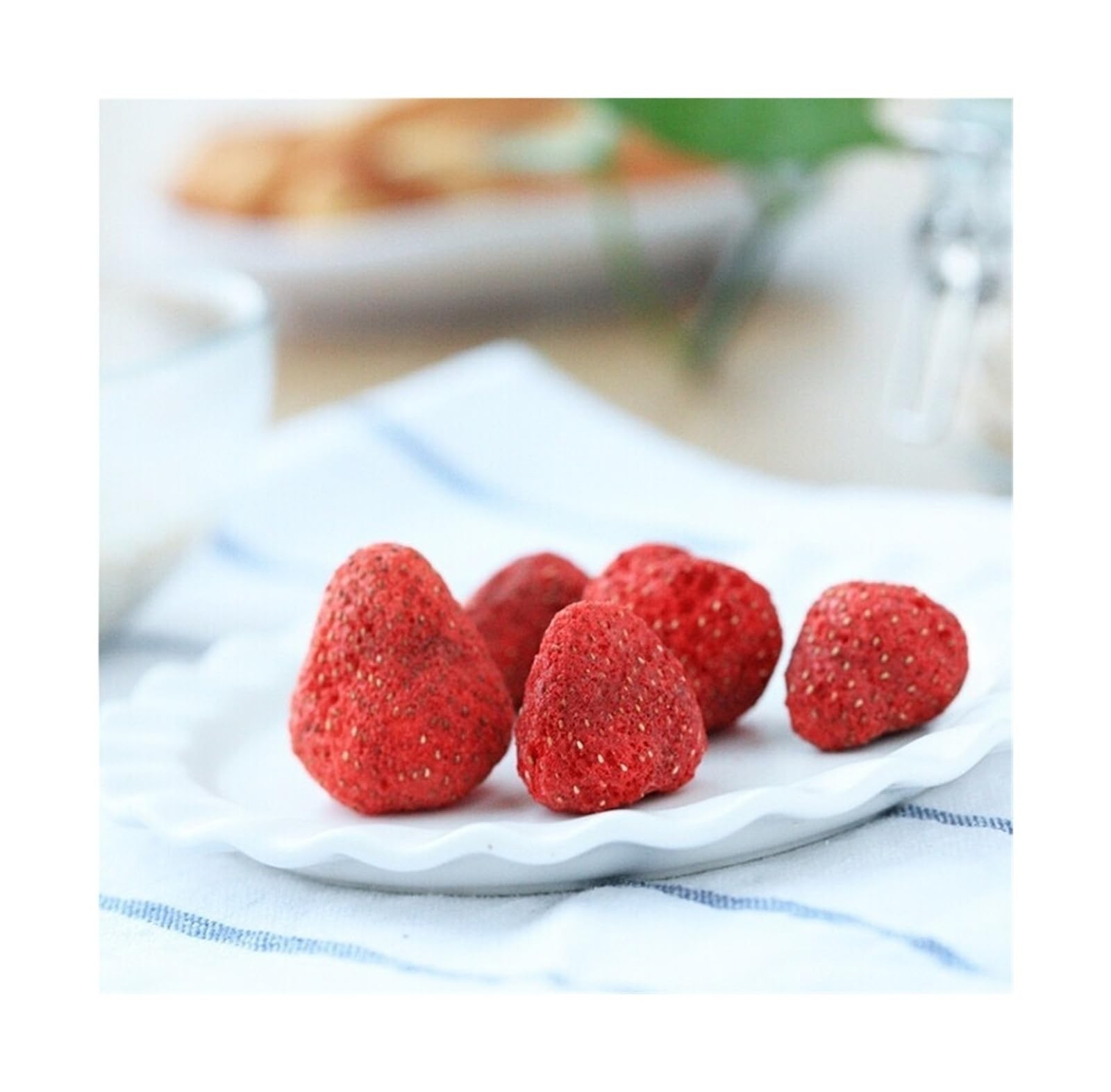30 G De Patatas Fritas De Fresa Liofilizadas: Snacks De Frutos Secos Enteros, Crujientes Y Deliciosos Que Debes Probar(10bag)