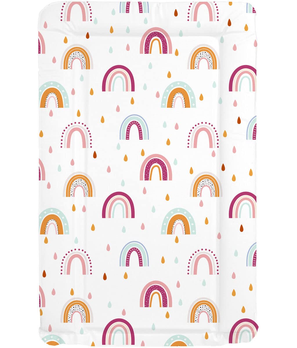 Sunnybabies Rainbow Rain Baby Changing Mat Girls Boys Soft Padded Deluxe