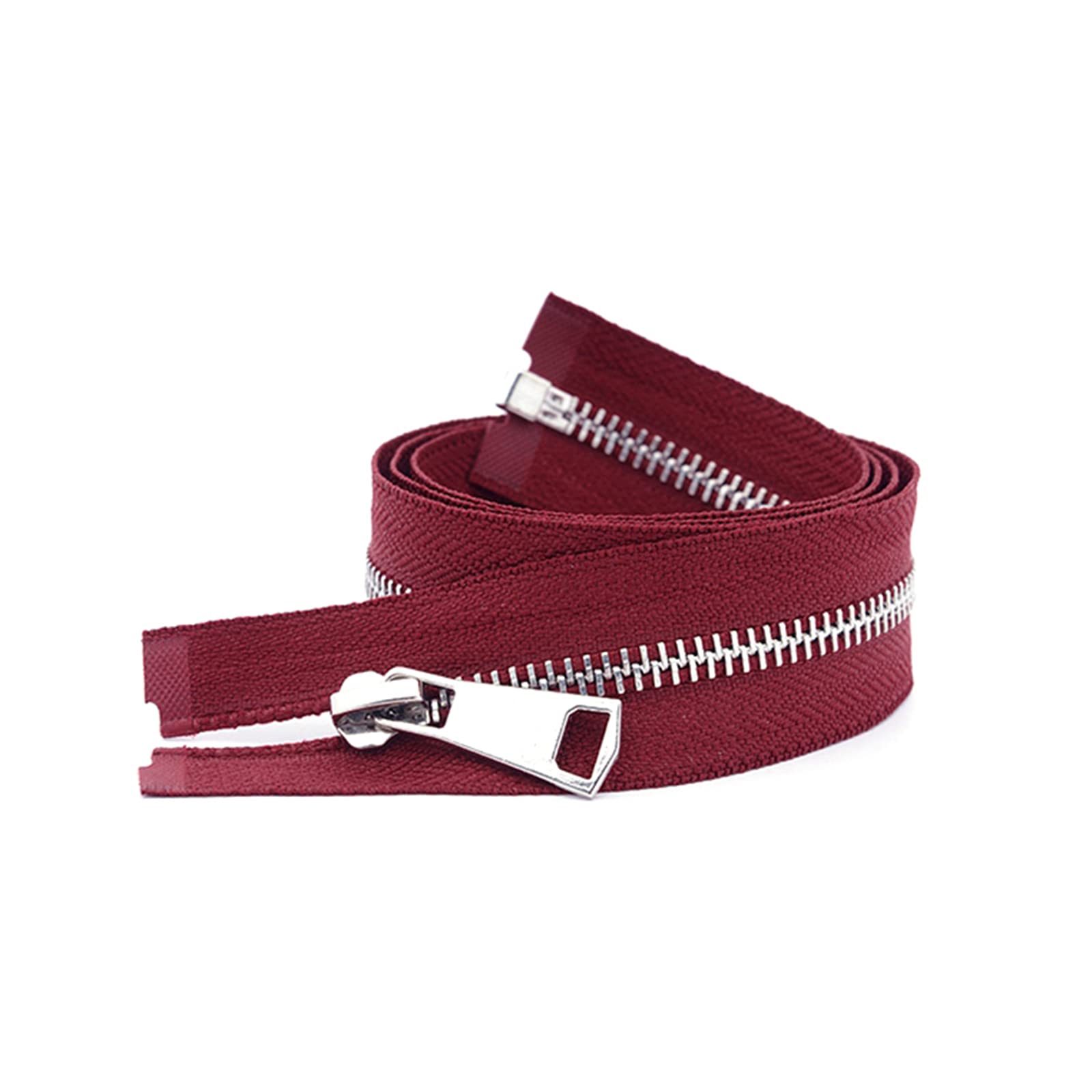 Stevenurr 5# Metal Zipper 85 cm Open-end Zip for Clothing Down Jacket Clothes Zips Clasp DIY Sewing Accessories, 85cm