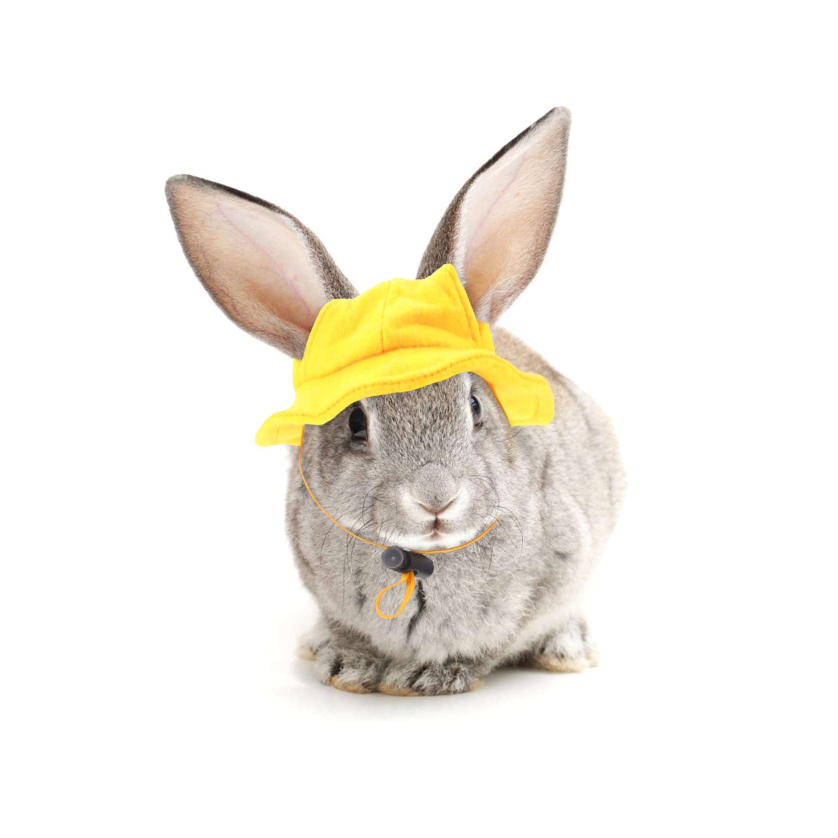 HEMOTON Mini Chapeau pour Lapin de Compagnie Jaune, Accessoire Léger en Tissu, Taille Unique, Adapté aux Fêtes et Séances Photo, pour Petits Animaux de Compagnie