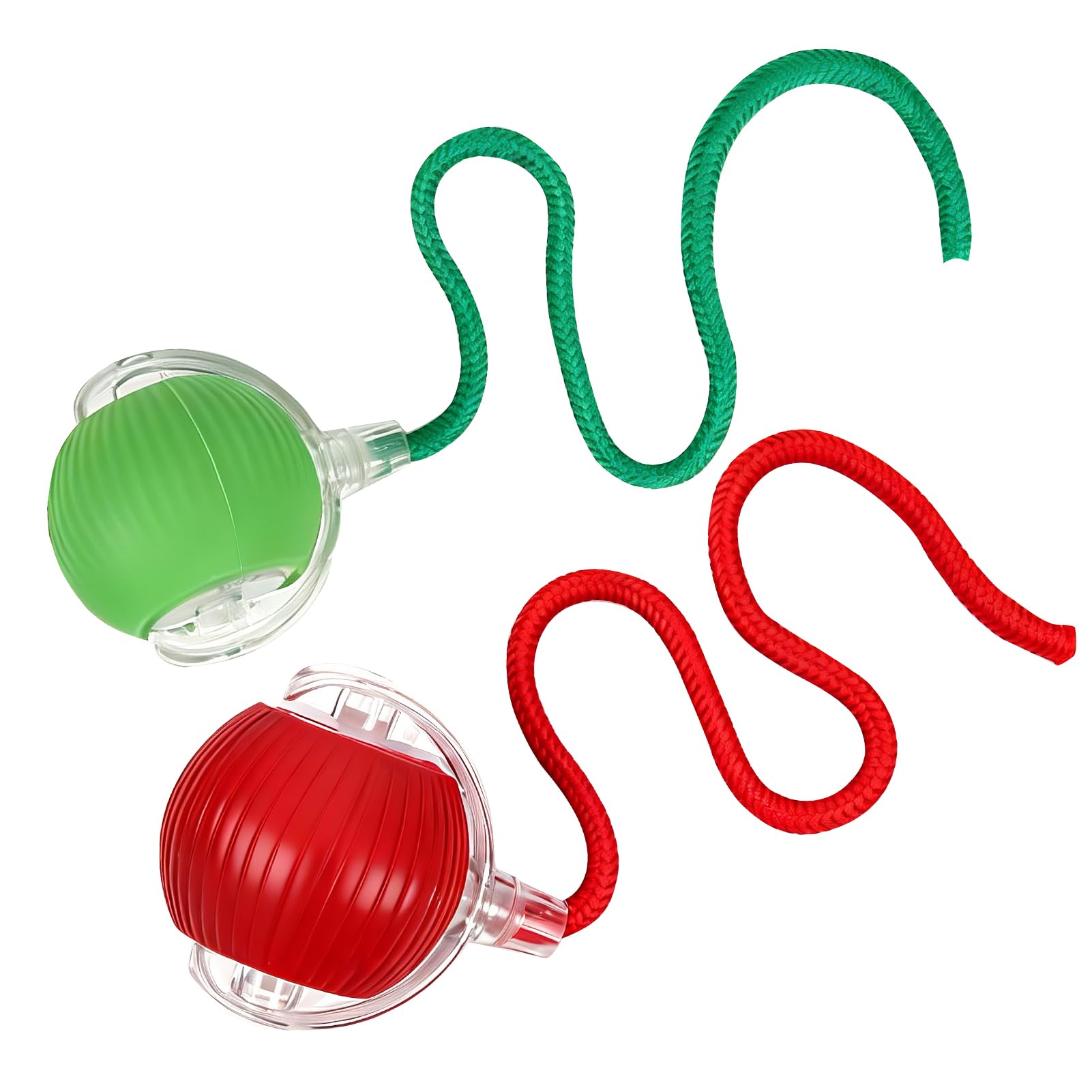 2 PCS Interactive Toys for Cats Dogs, USB Rechargeable Interactive Pet Ball