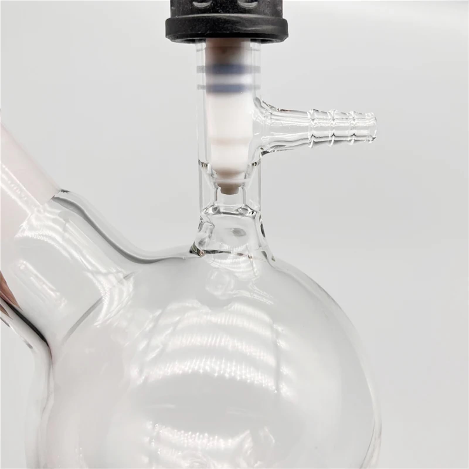 Schlenk-Kolben mit Vakuumventil, Reaktions- und Aufbewahrungskolben aus Borosilikatglas, Laborglasgeräte(250ml)