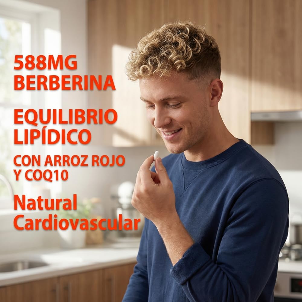 Normolip 5 Forte | Complemento Alimenticio con Berberina, Cardo Mariano, Arroz Rojo Fermentado, Coenzima Q10 y Policosanoles | Sin Gluten, Sin Lactosa, Apto para Veganos (72 unidad (Paquete de 2))