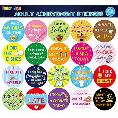 I Adulted! Stickers For Grown Ups Keep Your Adulting Game Strong