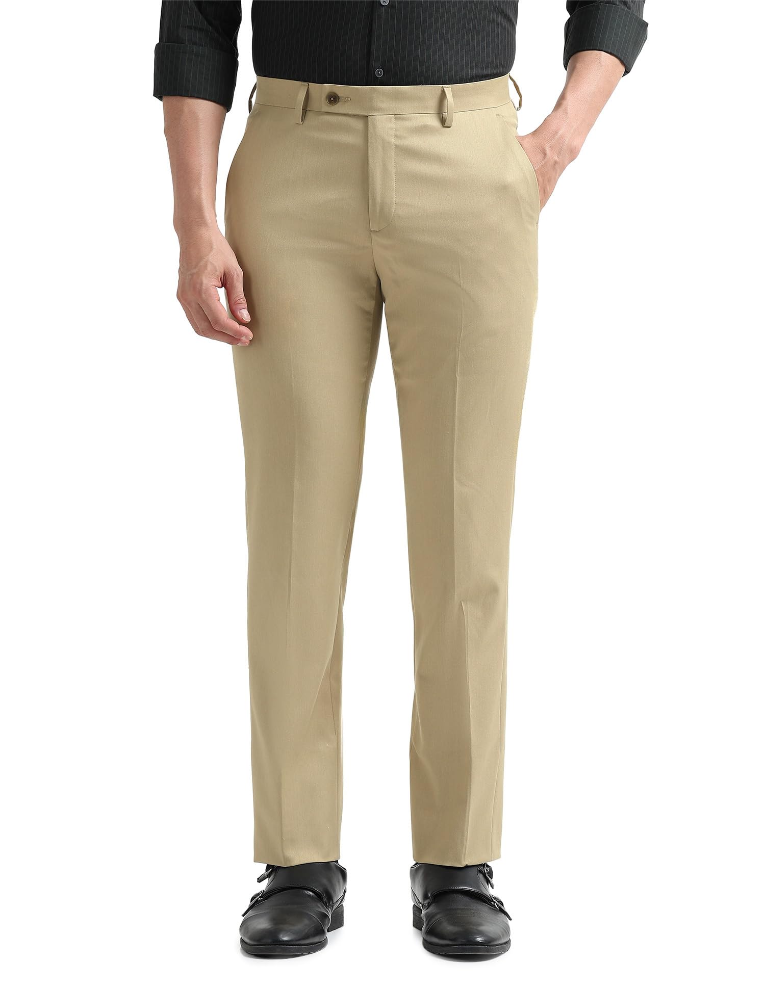 arrow Men Khaki Formal Trouser_ARAEOTR2074-picture-35