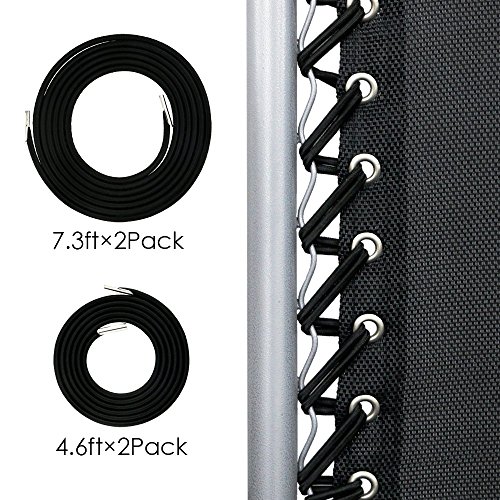 Gibot Professional Replacement Cords for Zero Gravity Chair(4 Cords), Chair Laces Elastic Repair
