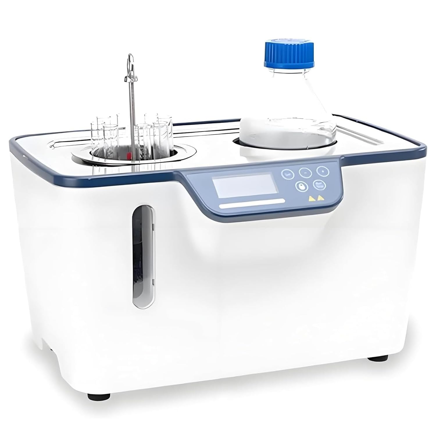 Baño de calefacción de laboratorio, baño de agua digital, 800 W con tanque de acero inoxidable de 5 L, función de temporización, protección contra quemaduras secas para experimentos científicos