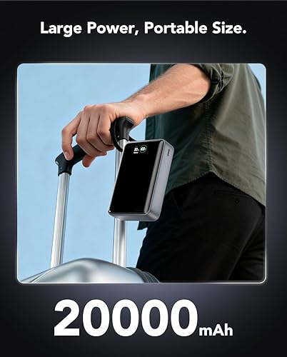 Miniatura 3 de Cargador portátil de 20000 mAh, 30 W PD3.0 y QC4.0 cargador de batería de carga rápida, batería de teléfono con cable integrado compatible con