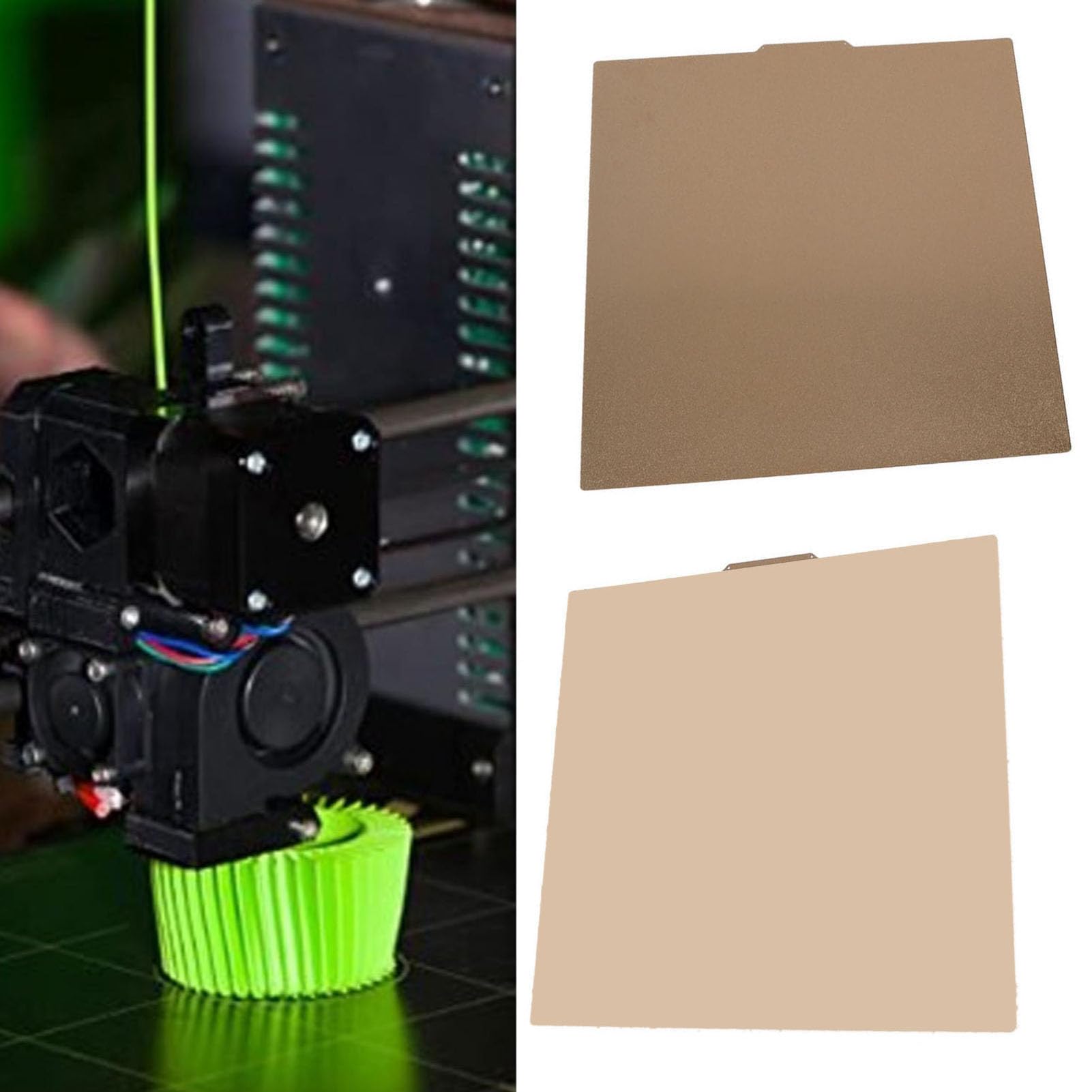 Focket Lámina PEI Texturizada de Doble Cara 510x510mm con Base Magnética