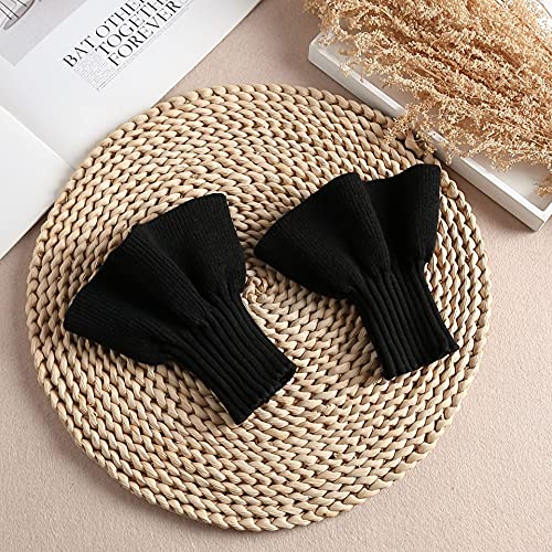 Image of Wrist Cuffs for Women, Elastic Fake Sleeves Knit Arm Cuffs for Sweater Blouse Coat Dress for Ladies Teens