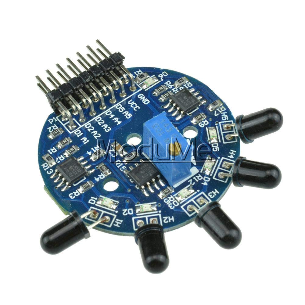 Buy 5 Way Flame Sensor Module Digital Analog Output Fire Extinguisher ... image.