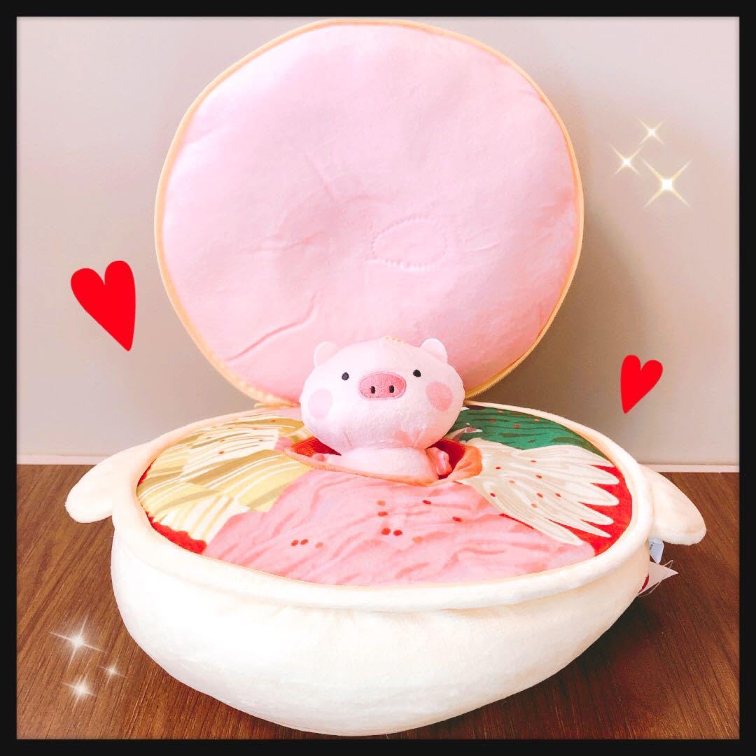 Amazon.co.jp: ほっこりアニマル鍋ぐるみ ブタチゲ ぶた 豚 ぬいぐるみ