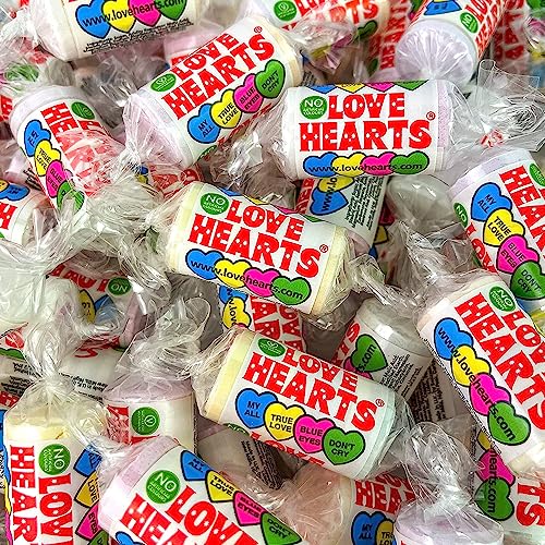 50 Love Heart Sweets Valentines Wedding Sweets