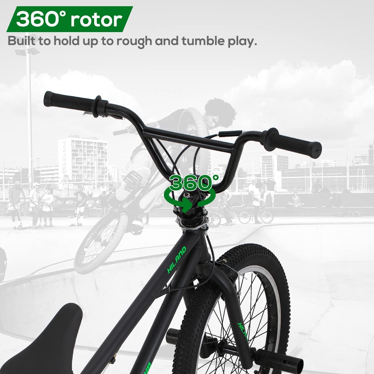 Amazon.co.jp: Hiland 20インチ キッズバイク 男の子用 BMX フリー