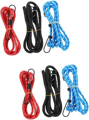 YARNOW 6 piezas equipaje retráctil cuerda tienda de campaña para camping carpas correas elásticas impermeables tienda de campaña motocicleta camping