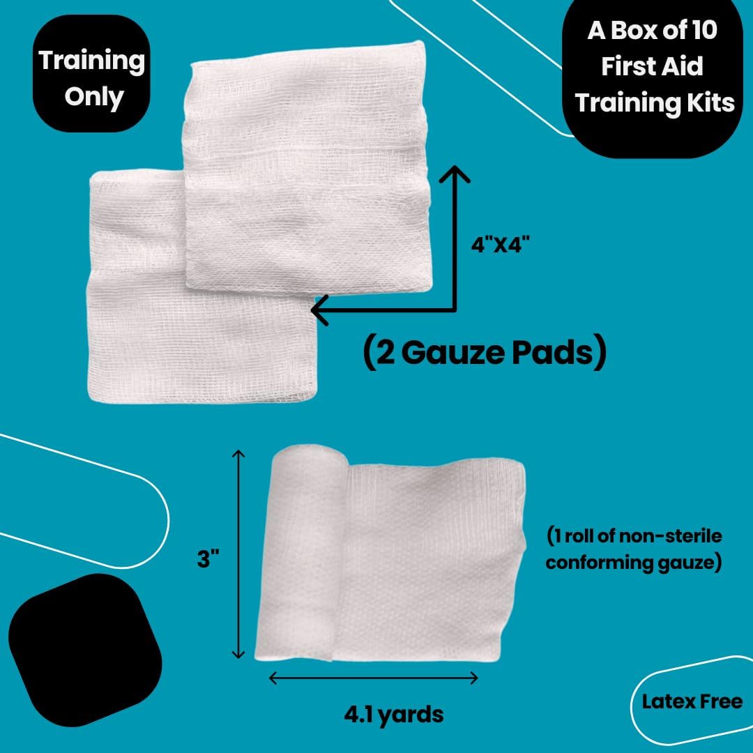 First Aid Training Basic Practice Kits, 10-Pack | MCR Medical image 5