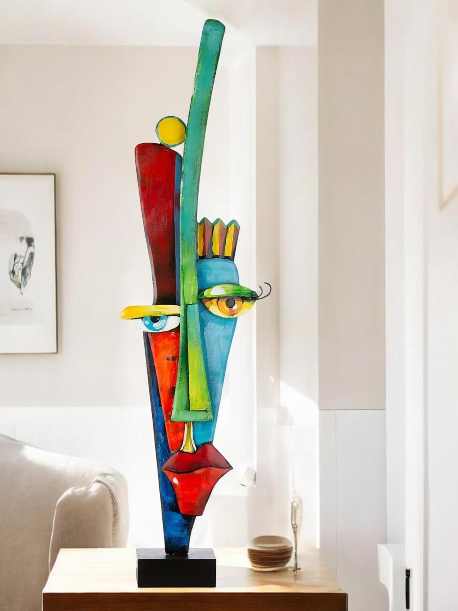Casablanca - Escultura de Metal (101 cm de Altura, 101 cm), diseño de Cara, decoración artística, Accesorio para el hogar, Sala de Estar