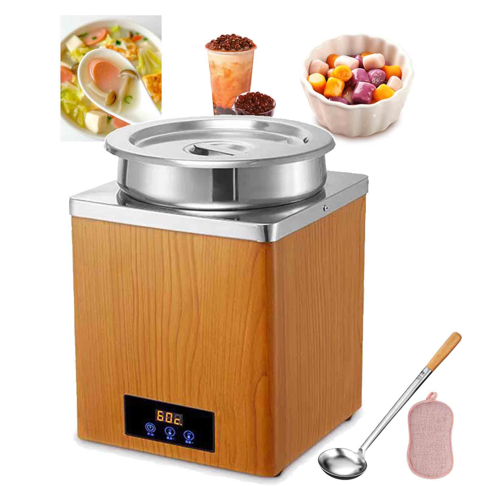 YXZQLOZ Electric Soup Warmer Pot for Taro Balls & Tapioca Pearls, 3L/7L Capacity, Touch Control, Temperature 30-100°C, for Home & Catering (B 7L)