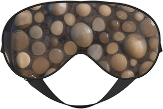 Petoskey and Stones Eye Mask, Sleep Mask for Men Women 100% Blackout, No Pressure On Eyes, Soft & Breathable