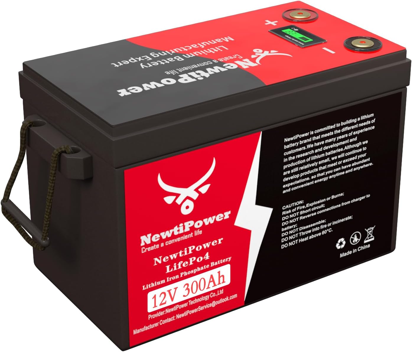 12V 300Ah Small-Volume LiFePO4 Lithium Battery,200A BMS,10000+ Deep Cycle Lithium Iron Phosphate Battery Great for Winter Power Shortage, RV, Marine and Off Grid Applications