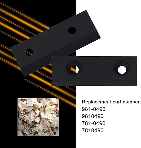 Miniatura 10 de KINTLE 781-0490 742-0571 Juego de cuchillas trituradoras y trituradoras  Compatible con MTDTroy-BiltCraftsman  Compatible con 981-0490 781-0490