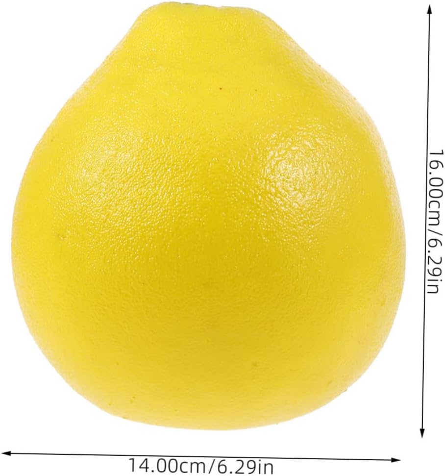 DOITOOL 3pcs Artificial Foam Grapefruit Model Realistic Decor for Homes Shops Versatile Display for Photography Exhibitions Intricately Crafted Fake Fruit Ornament